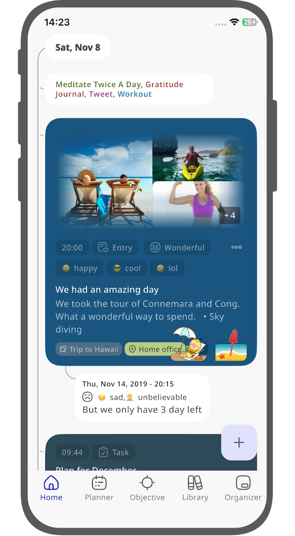 Rich Journaling feature